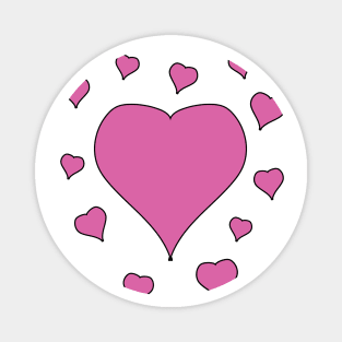 pink hearts Magnet